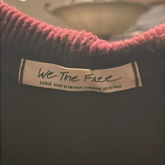 Free People Off Shoulder Sweater L - Picture 4 of 10